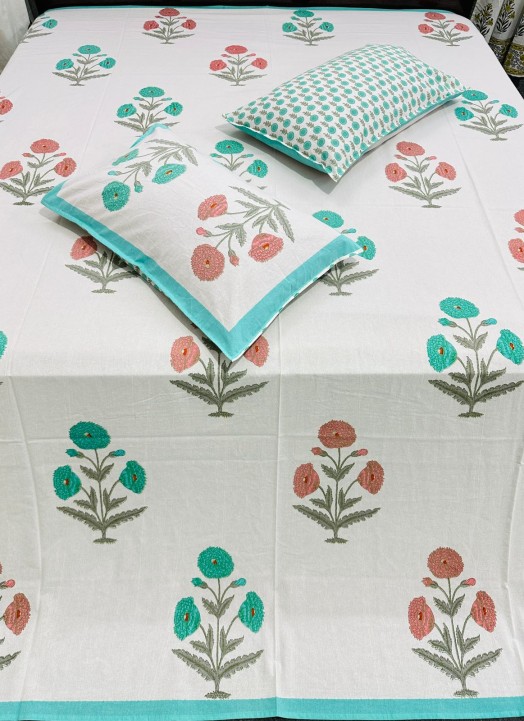 Natural Doube Bed Bedsheet-4